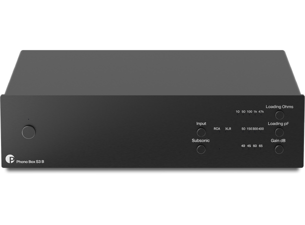 Pro-Ject Phono Box S3 B - sølv Balansert RIAA-trinn - MM/MC 