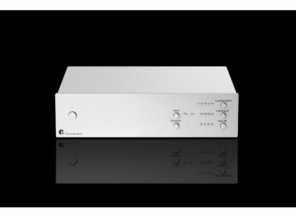 Pro-Ject Phono Box S3 B - sølv Balansert RIAA-trinn - MM/MC 