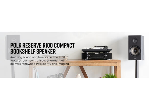 Polk Reserve R100 - Sort Stativhøyttaler