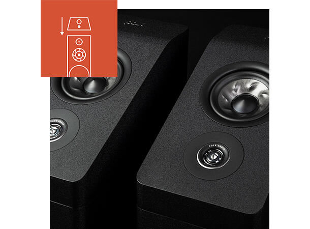 Polk Reserve R700 - Sort Toppmodellen i Reserve-serien 