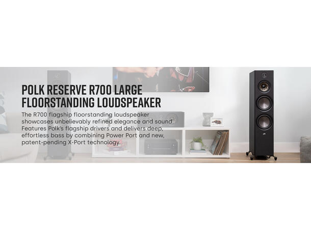 Polk Reserve R700 - Sort Toppmodellen i Reserve-serien