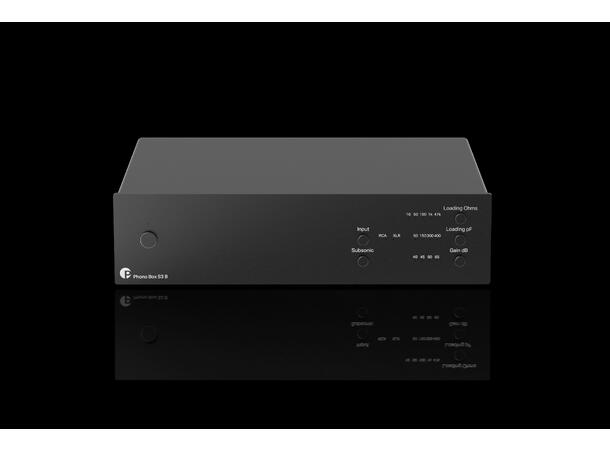 Pro-Ject Phono Box S3 B - sort Balansert RIAA-trinn - MM/MC