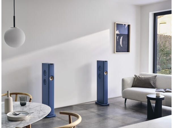 KEF LS60 Wireless - Kongeblå Aktiv gulvstående høyttaler 