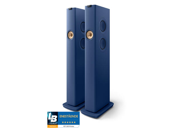 KEF LS60 Wireless - Kongeblå Aktiv gulvstående høyttaler