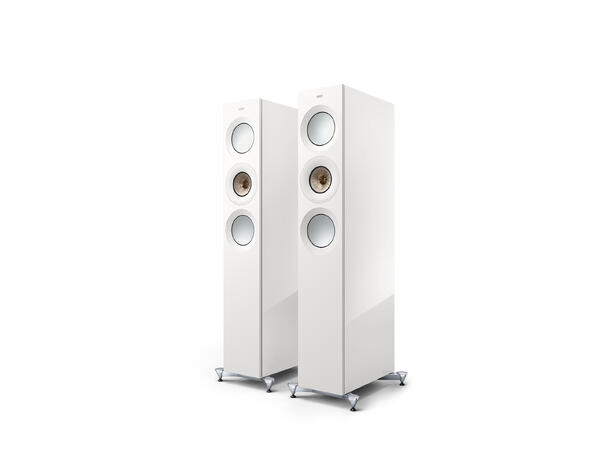 KEF Reference 3 Meta - Hvit/champagne Gulvstående referansehøyttaler