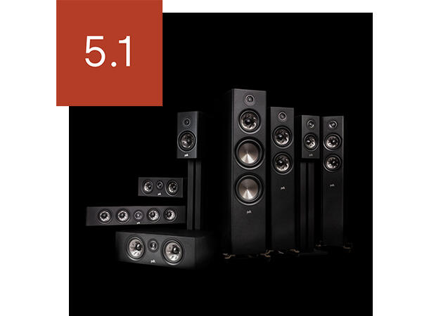 Polk Reserve R300 - sort Senterhøyttaler 