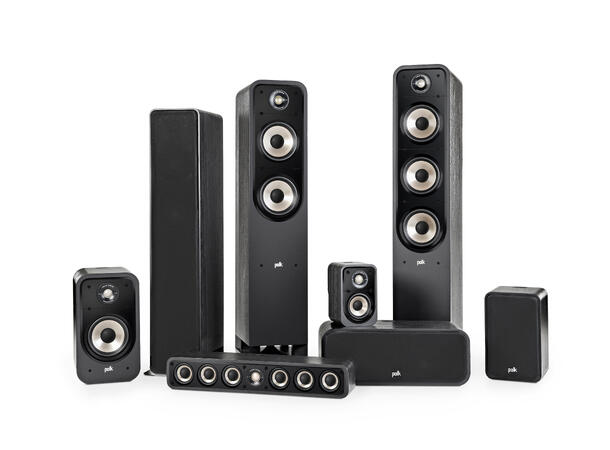 Polk Signature S35e - Sort Senterhøyttaler til hjemmekino