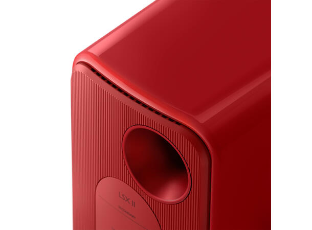 KEF LSX II - Rød Klasseledende aktiv høyttaler