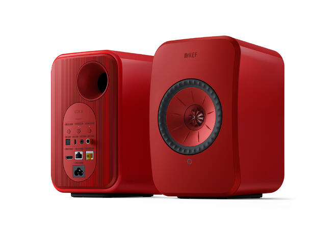 KEF LSX II - Rød Klasseledende aktiv høyttaler