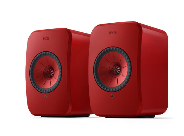 KEF LSX II - Rød Klasseledende aktiv høyttaler