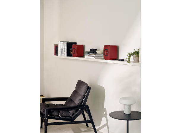 KEF LSX II - Rød Klasseledende aktiv høyttaler