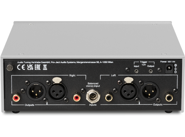 Pro-Ject Phono Box DS3 B - sølv Balansert high-end Riaa-trinn