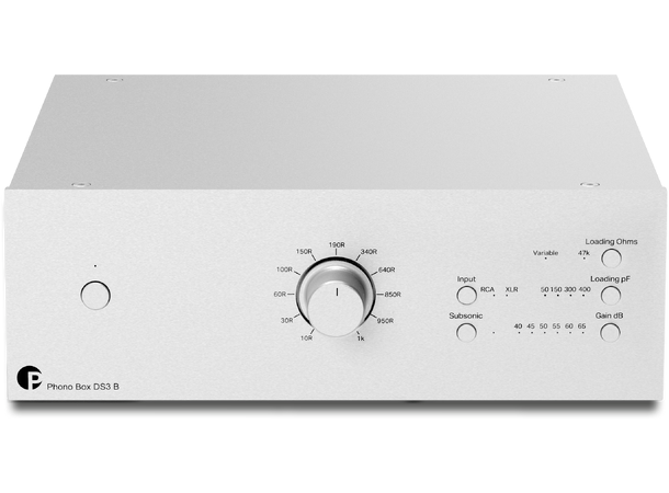 Pro-Ject Phono Box DS3 B - sølv Balansert high-end Riaa-trinn