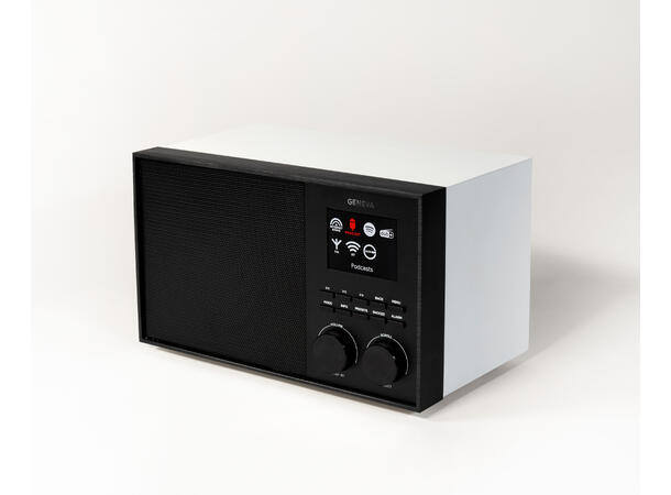 Geneva Decon/S hvit Trådløs høyttaler med radio og streaming