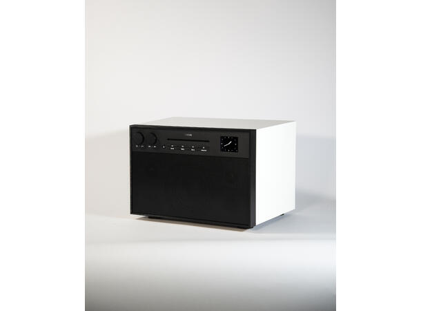 Geneva DeCon/M - hvit Trådløs høyttaler med radio/CD spiller 