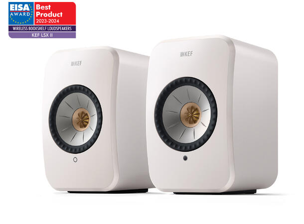 KEF LSX II - Hvit Klasseledende aktiv høyttaler