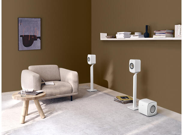 KEF LSX II - Hvit Klasseledende aktiv høyttaler