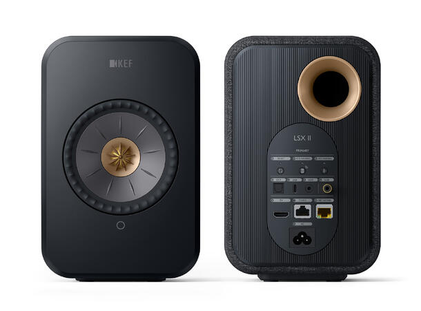 KEF LSX II - Sort Klasseledende aktiv høyttaler