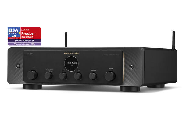 Marantz Model 40n - Sort Integrert forsterker med innebygget HEOS 