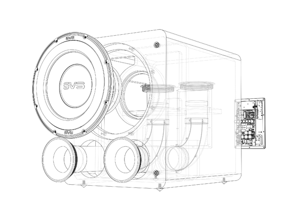 SVS PB-3000 - Sort Ask Aktiv Subwoofer