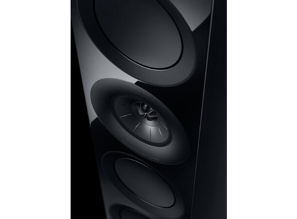 KEF R11 Meta - Sort 3-veis gulvstående flaggskiphøyttaler