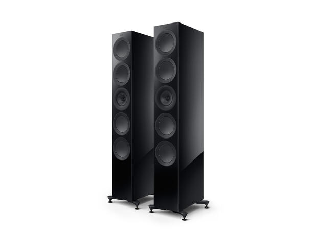 KEF R11 Meta - Sort 3-veis gulvstående flaggskiphøyttaler