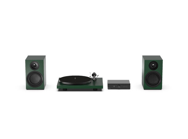 Pro-Ject Colourful Audio System E -grønn Alt-i-ett komplett stereoanlegg