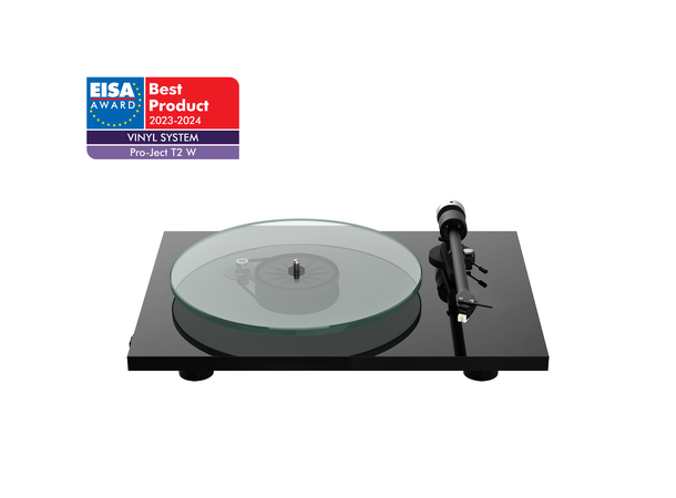 Pro-Ject T2 W - sort piano Platespiller med Wi-Fi