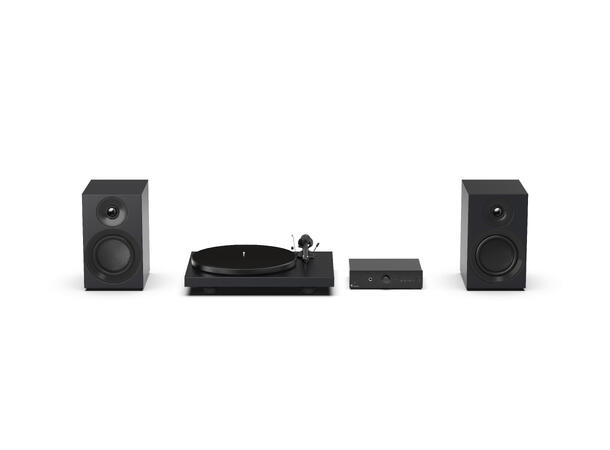 Pro-Ject Colourful Audio System E - sort Alt-i-ett komplett stereoanlegg