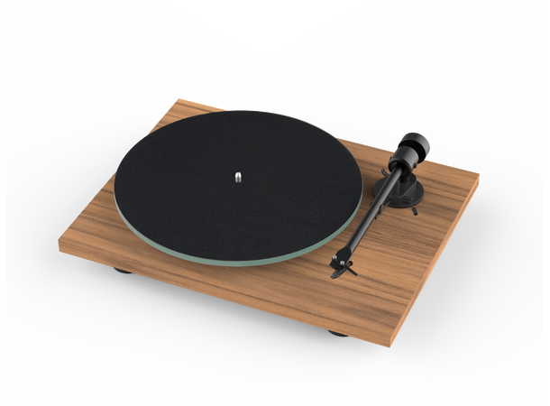 Pro-Ject T1 EVO - valnøtt Platespiller med Ortofon OM10 pickup 