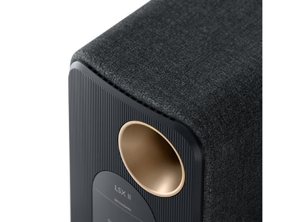 KEF LSX II - sort B-vare Klasseledende aktiv høyttaler 
