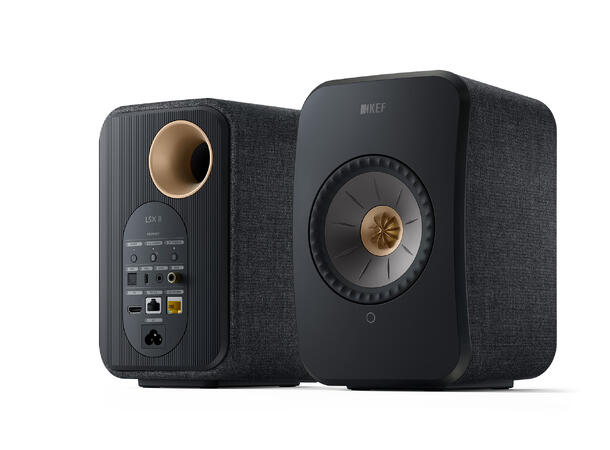 KEF LSX II - sort B-vare Klasseledende aktiv høyttaler 