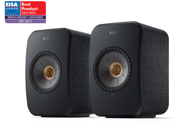 KEF LSX II - sort B-vare Klasseledende aktiv høyttaler 
