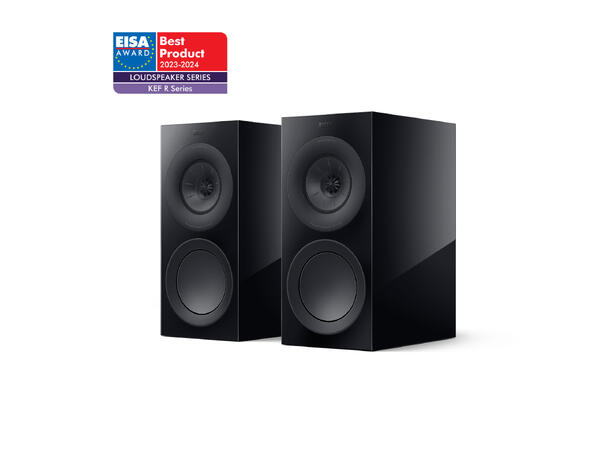 KEF R3 Meta - Sort "Best-i-klassen" stativhøyttaler