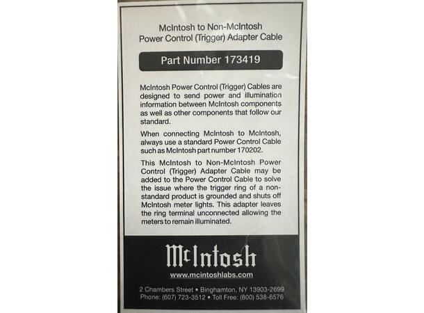 Mcintosh trigger overgang Mcintosh til ikke-McIntosh adapter