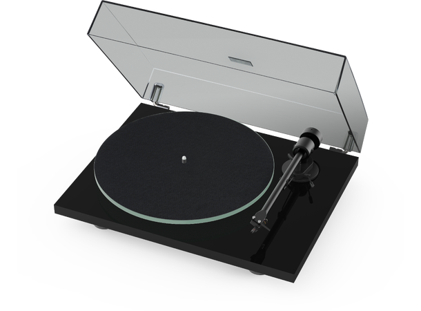 Pro-Ject T1 EVO - piano sort Platespiller med Ortofon OM10 pickup