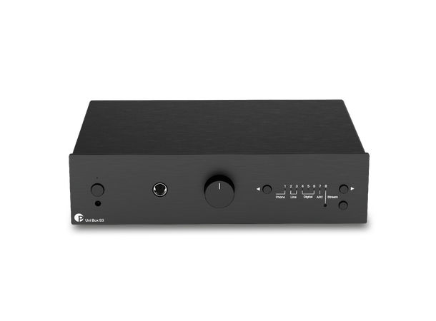 Pro-Ject/WiiM Uni Box Box S3 - sort Integrert forsterker med WiiM streaming 