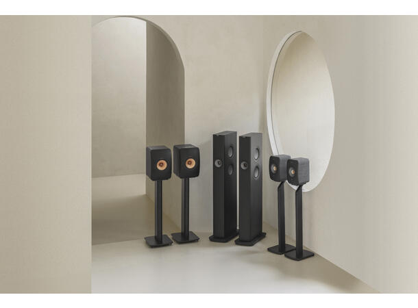 KEF LS60 Wireless - Karbonsort Aktiv gulvstående høyttaler
