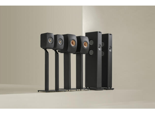KEF LS60 Wireless - Karbonsort Aktiv gulvstående høyttaler