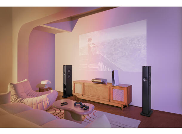 KEF LS60 Wireless - Karbonsort Aktiv gulvstående høyttaler