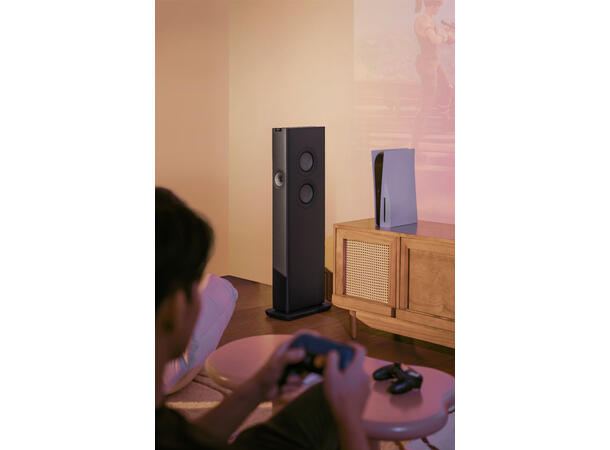 KEF LS60 Wireless - Karbonsort Aktiv gulvstående høyttaler