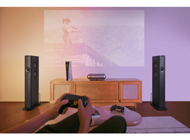 KEF LS60 Wireless - Karbonsort Aktiv gulvstående høyttaler
