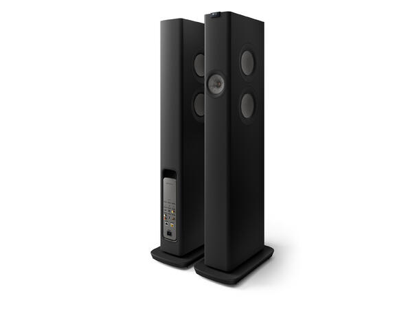 KEF LS60 Wireless - Karbonsort Aktiv gulvstående høyttaler