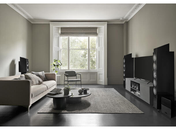 KEF R6 Meta - Sort "Best-i-Klassen" Senterhøyttaler
