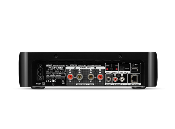 Marantz M-CR 511 -  sort Trådløst Hi-Fi-system med CD, Bluetooth