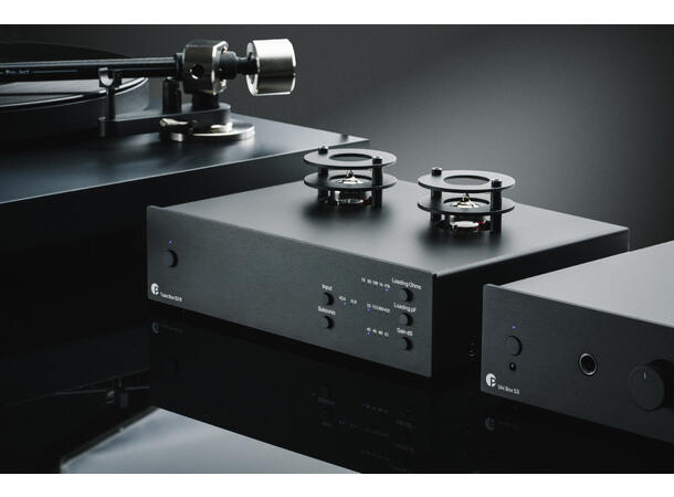Pro-Ject Tube Box S3 B - sort Balansert RIAA-trinn med rør - MM/MC