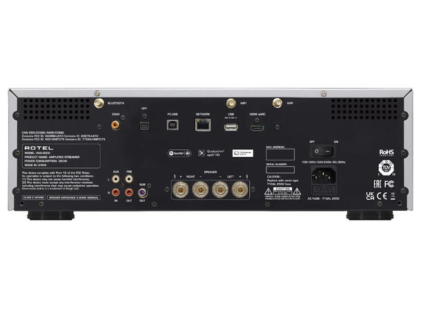Rotel RAS-5000 - Sort Strømmeforsterker