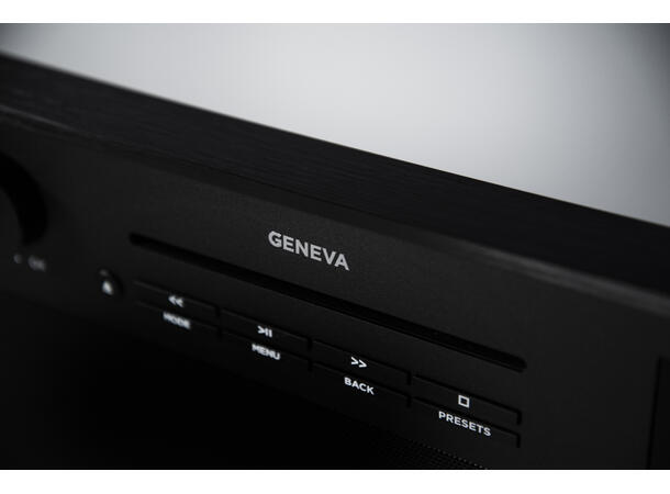 Geneva DeCon/M - hvit B-VARE Trådløs høyttaler med radio/CD spiller 