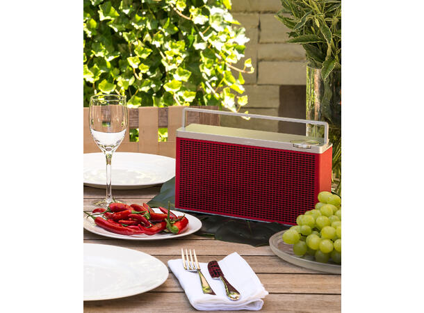 Geneva Touring M - rød B-vare Portabel bluetoothhøyttaler