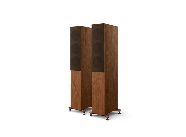 KEF R5 Meta - valnøtt B-vare "Best-i-Klassen" Gulvstående høyttaler